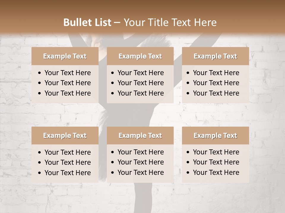 Female Ballerina Motion PowerPoint Template