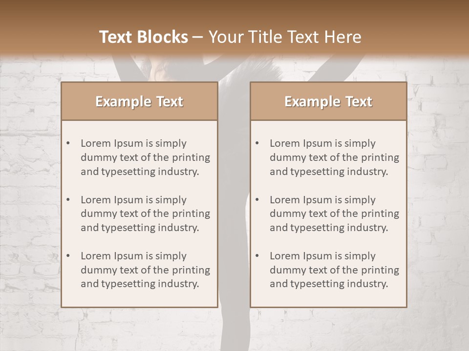 Female Ballerina Motion PowerPoint Template