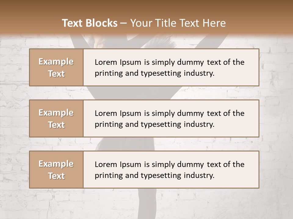 Female Ballerina Motion PowerPoint Template