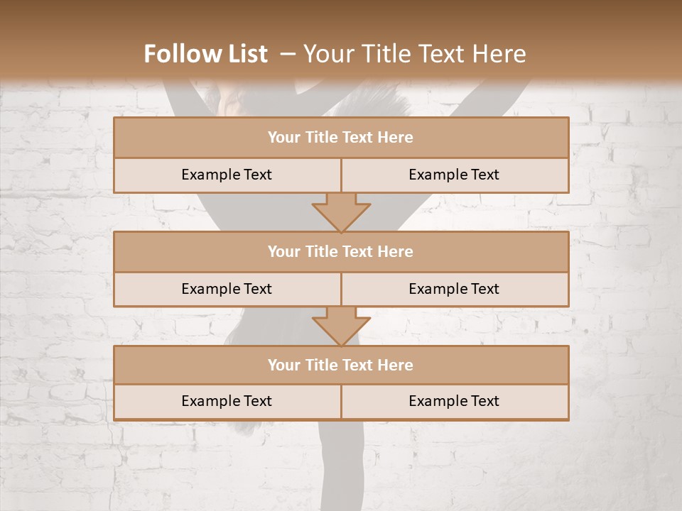 Female Ballerina Motion PowerPoint Template
