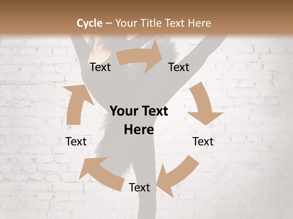 Female Ballerina Motion PowerPoint Template
