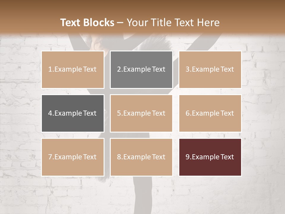 Female Ballerina Motion PowerPoint Template