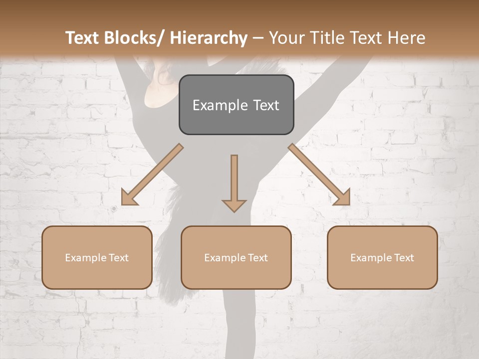 Female Ballerina Motion PowerPoint Template