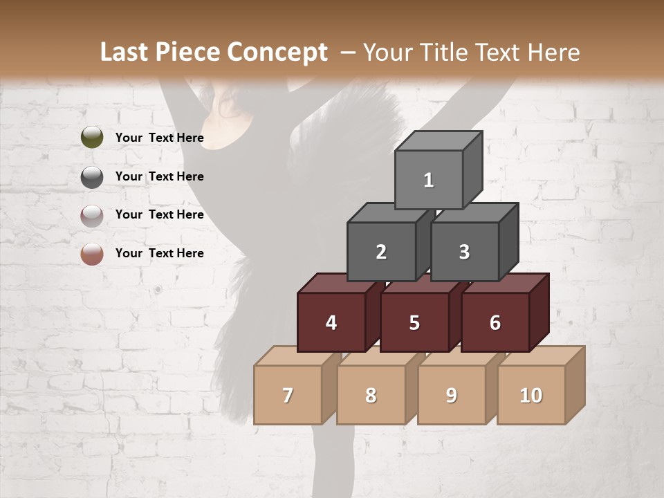 Female Ballerina Motion PowerPoint Template