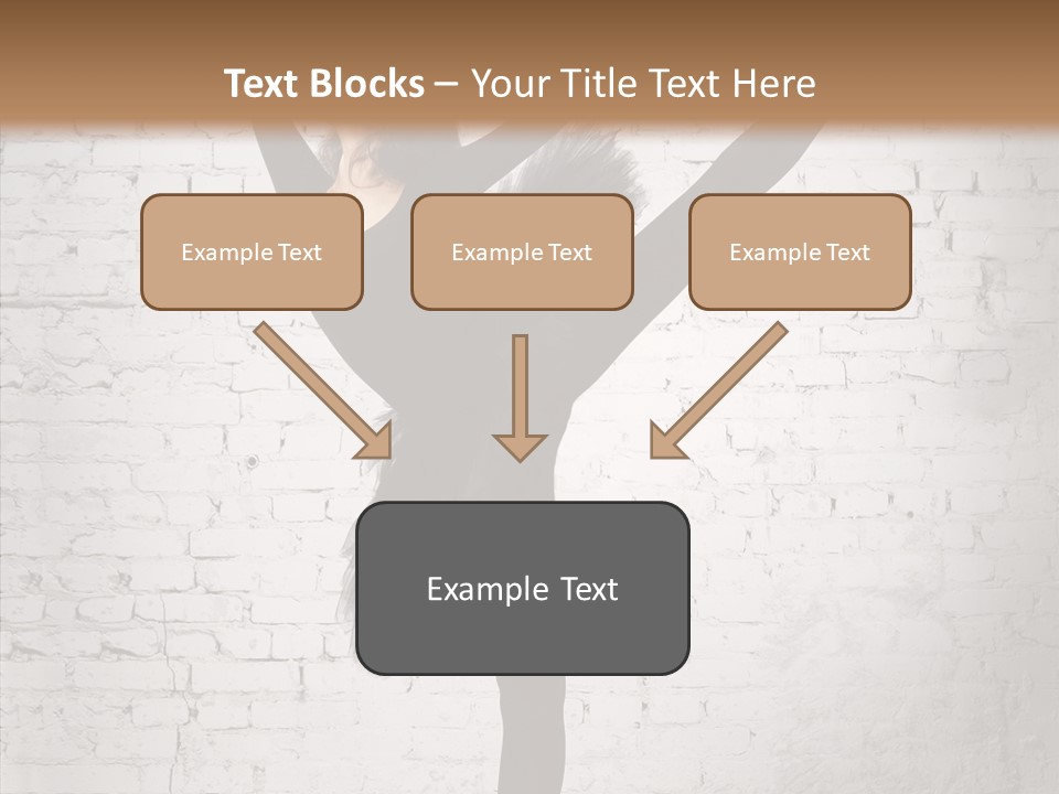 Female Ballerina Motion PowerPoint Template