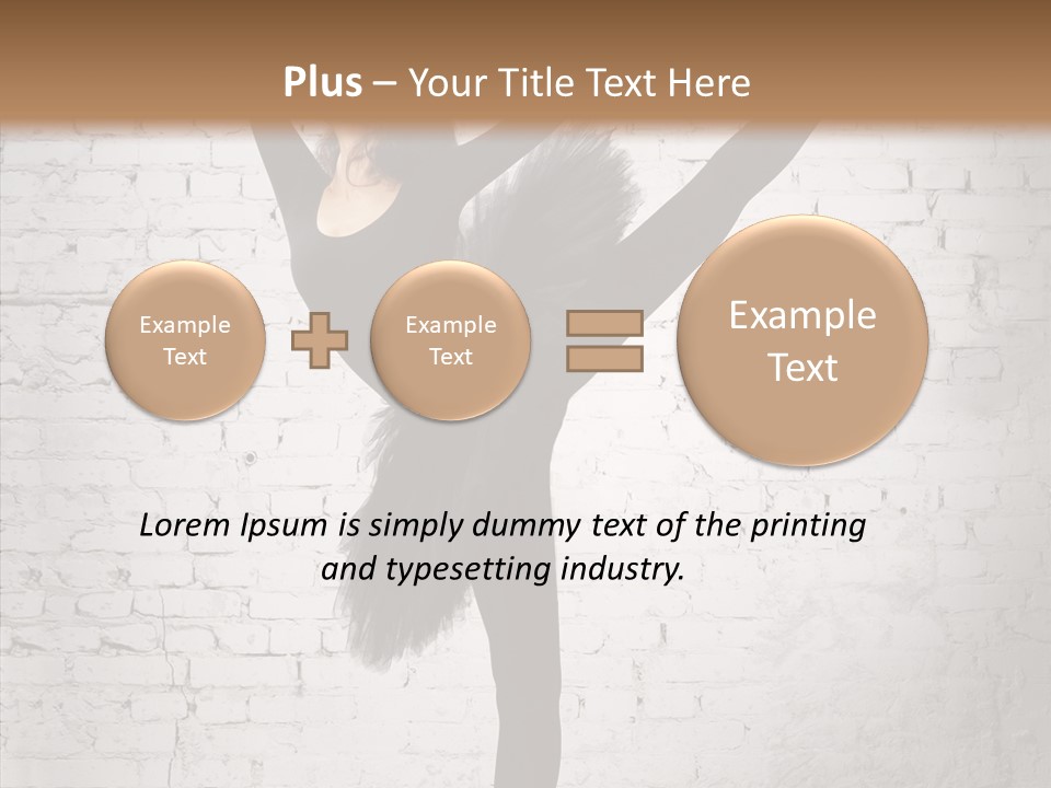 Female Ballerina Motion PowerPoint Template