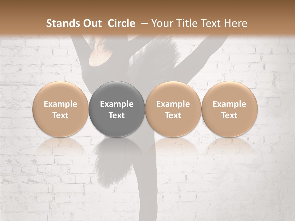 Female Ballerina Motion PowerPoint Template