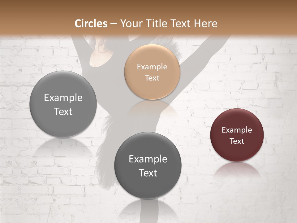 Female Ballerina Motion PowerPoint Template