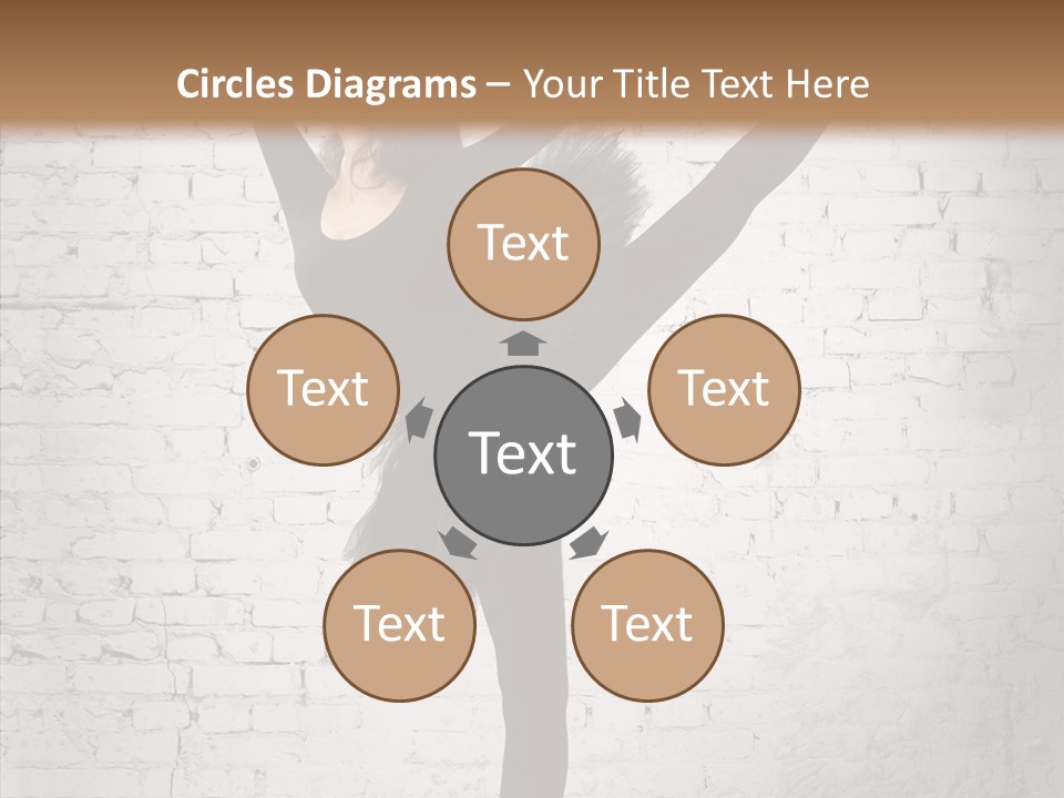 Female Ballerina Motion PowerPoint Template