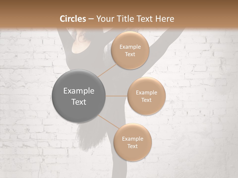 Female Ballerina Motion PowerPoint Template