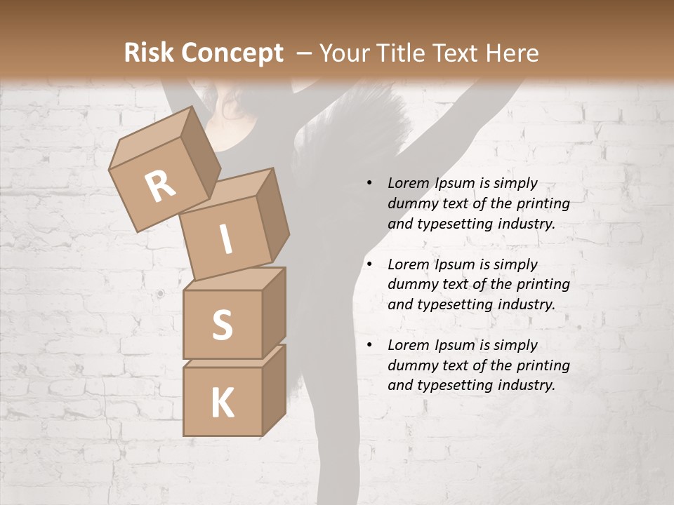 Female Ballerina Motion PowerPoint Template