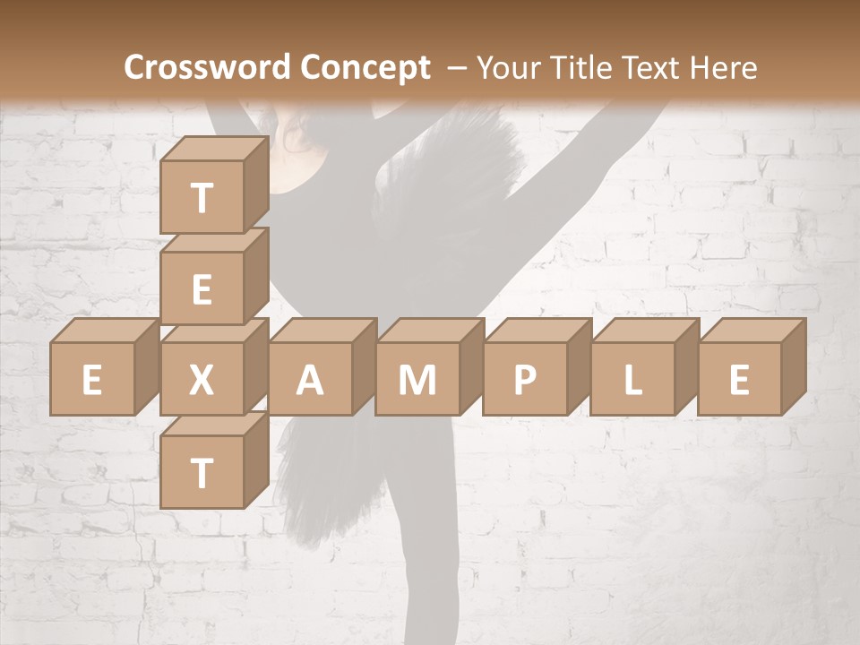 Female Ballerina Motion PowerPoint Template