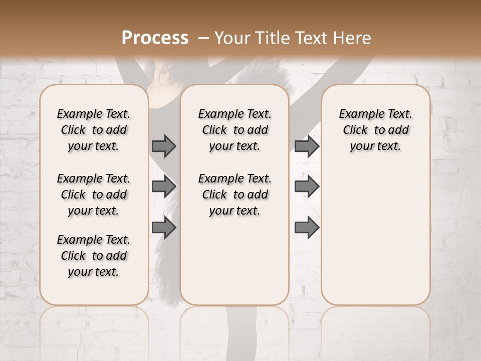 Female Ballerina Motion PowerPoint Template