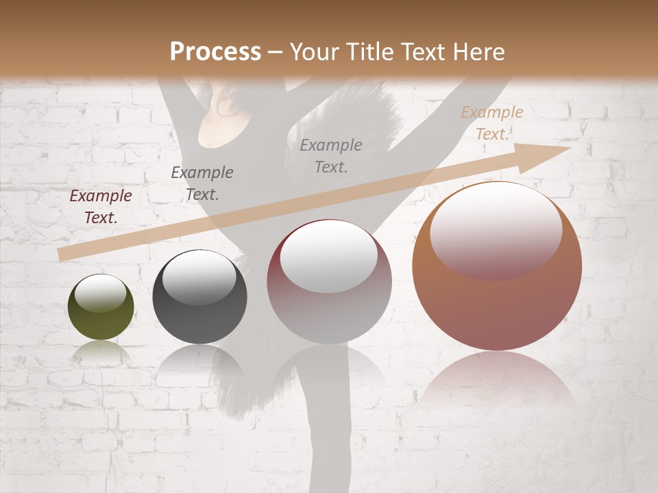 Female Ballerina Motion PowerPoint Template