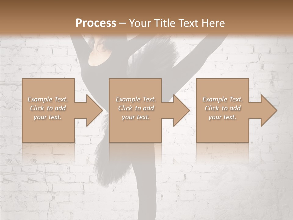 Female Ballerina Motion PowerPoint Template