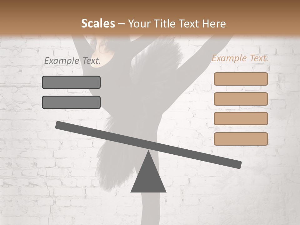 Female Ballerina Motion PowerPoint Template