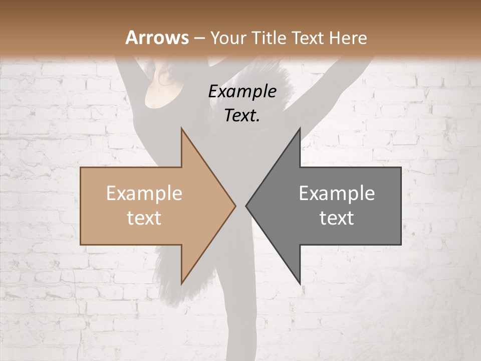 Female Ballerina Motion PowerPoint Template