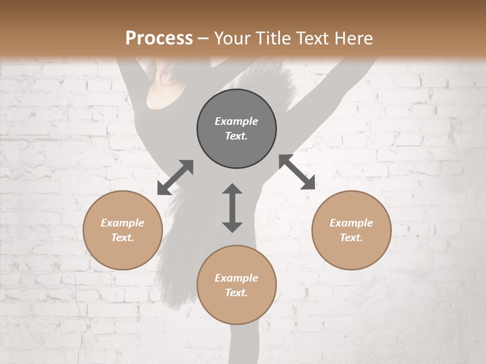 Female Ballerina Motion PowerPoint Template