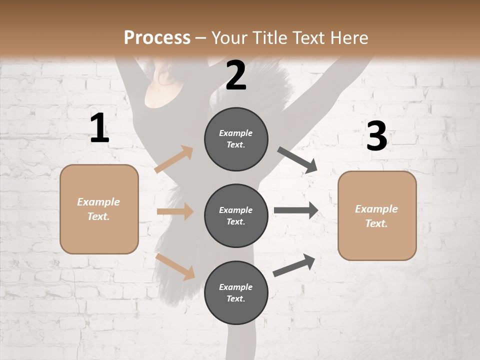 Female Ballerina Motion PowerPoint Template