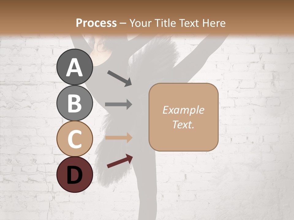 Female Ballerina Motion PowerPoint Template