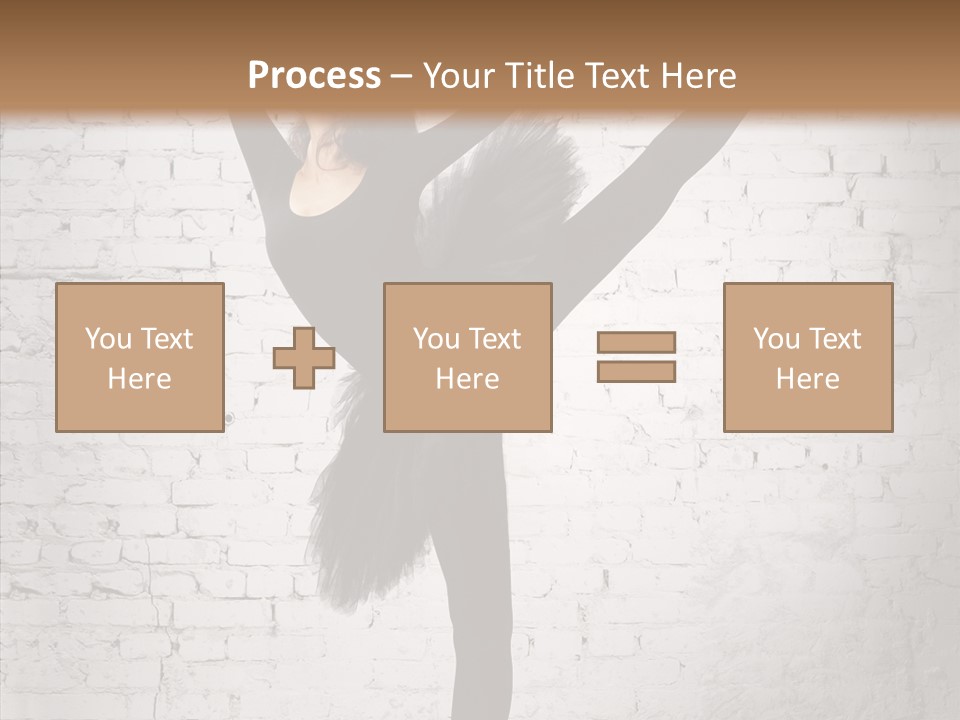 Female Ballerina Motion PowerPoint Template