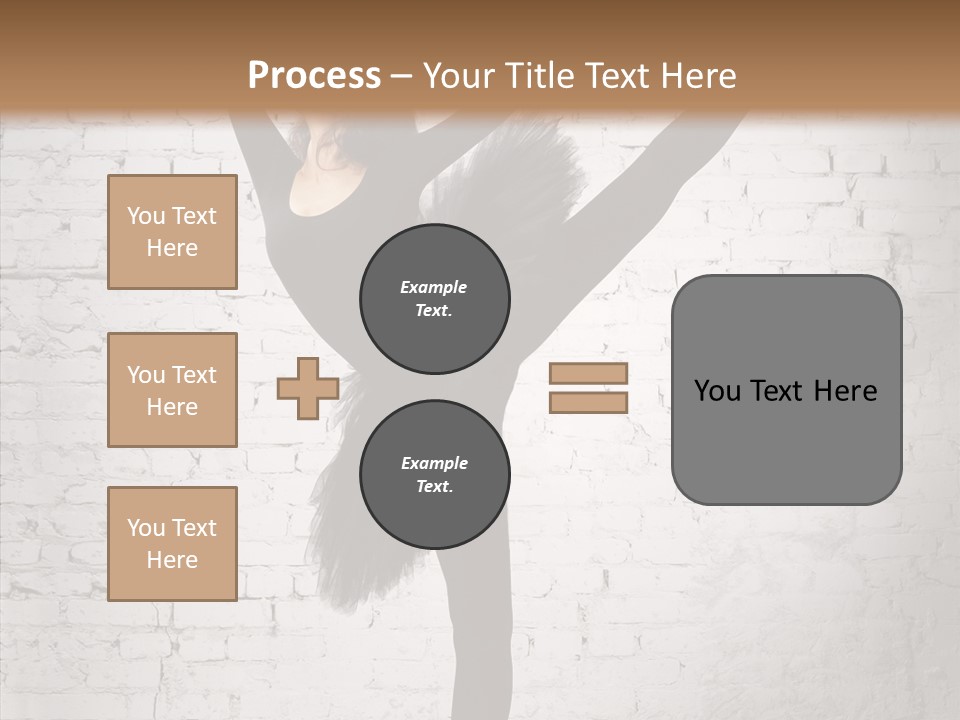 Female Ballerina Motion PowerPoint Template