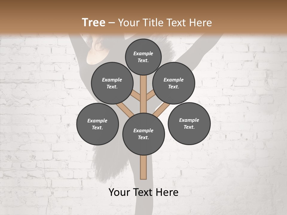 Female Ballerina Motion PowerPoint Template