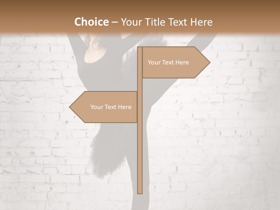 Female Ballerina Motion PowerPoint Template