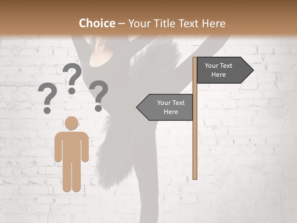 Female Ballerina Motion PowerPoint Template