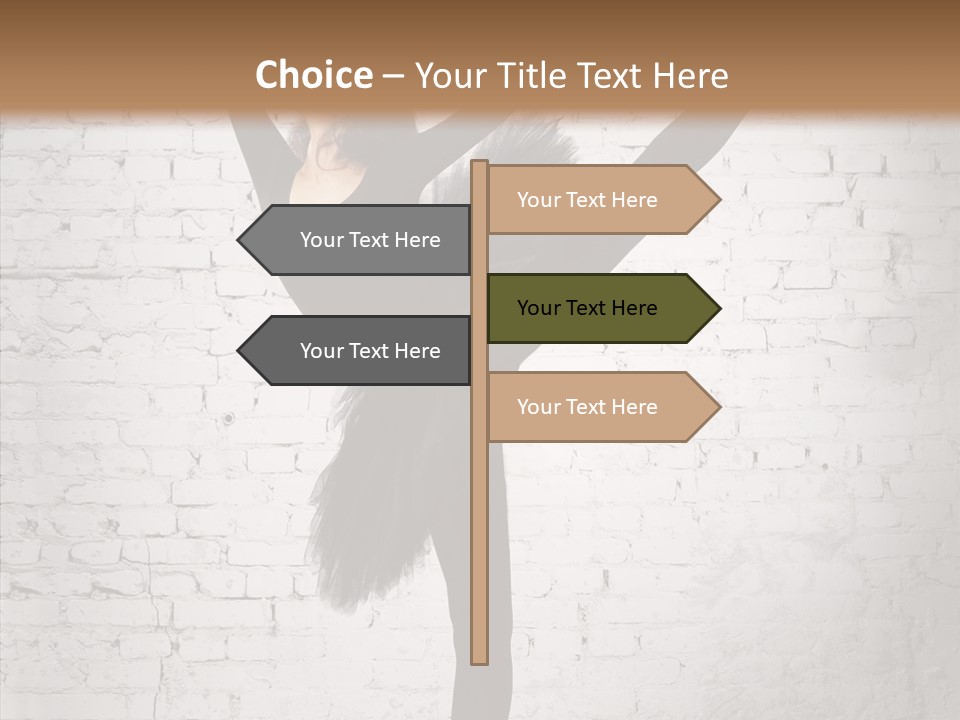 Female Ballerina Motion PowerPoint Template