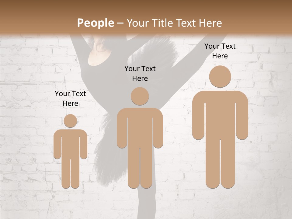 Female Ballerina Motion PowerPoint Template