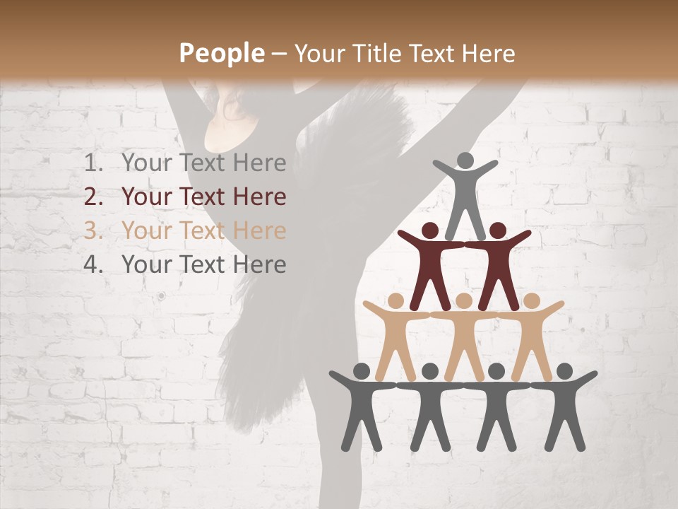 Female Ballerina Motion PowerPoint Template