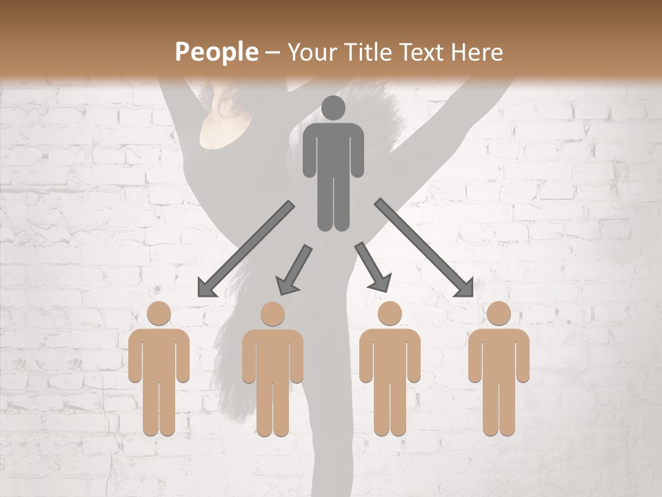 Female Ballerina Motion PowerPoint Template