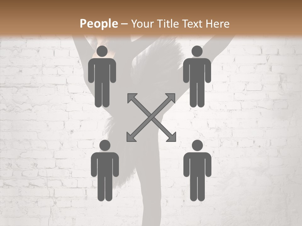 Female Ballerina Motion PowerPoint Template