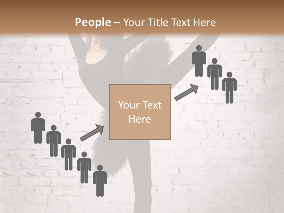 Female Ballerina Motion PowerPoint Template