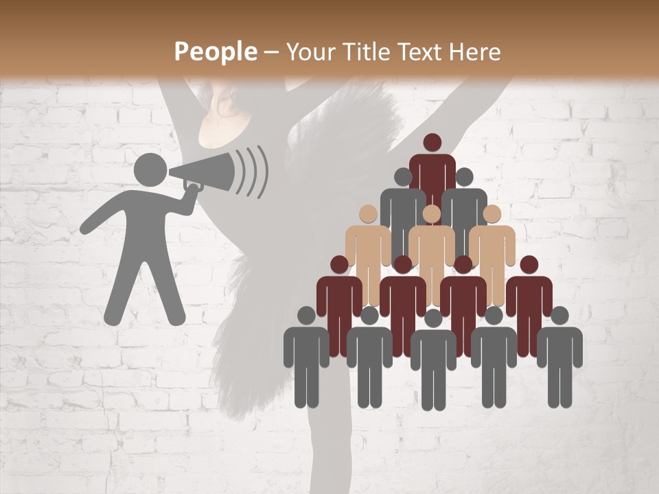 Female Ballerina Motion PowerPoint Template