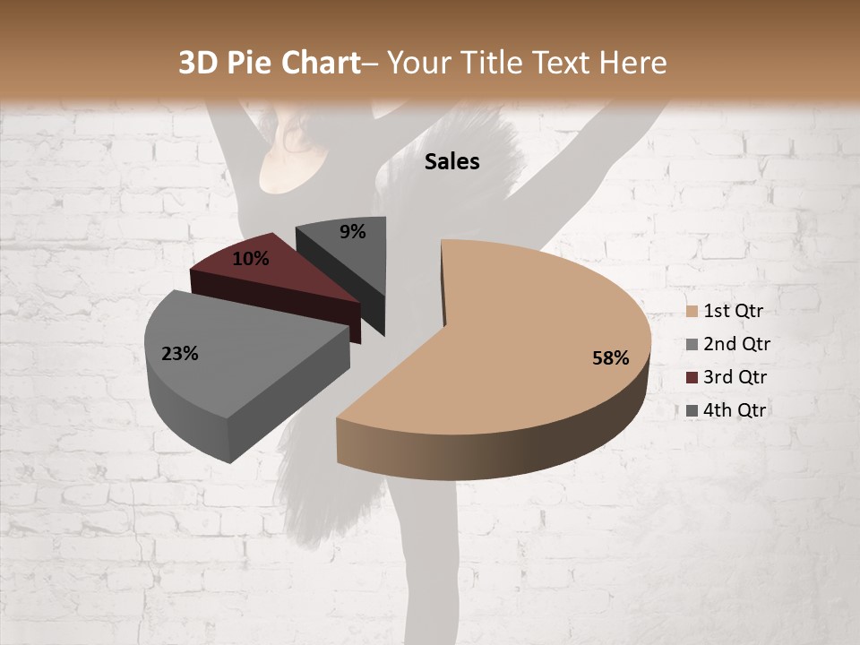 Female Ballerina Motion PowerPoint Template