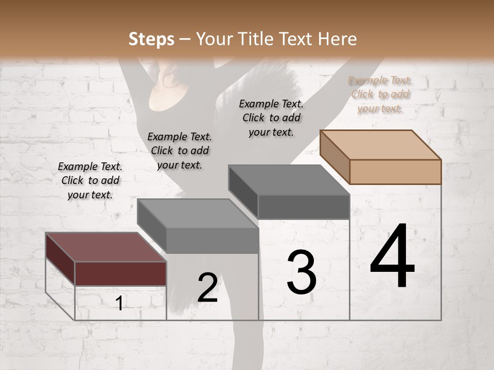 Female Ballerina Motion PowerPoint Template