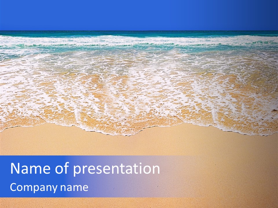 Horizon Scene Sand PowerPoint Template