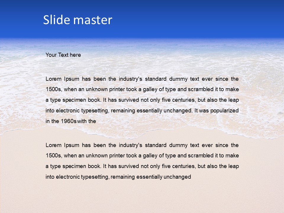 Horizon Scene Sand PowerPoint Template