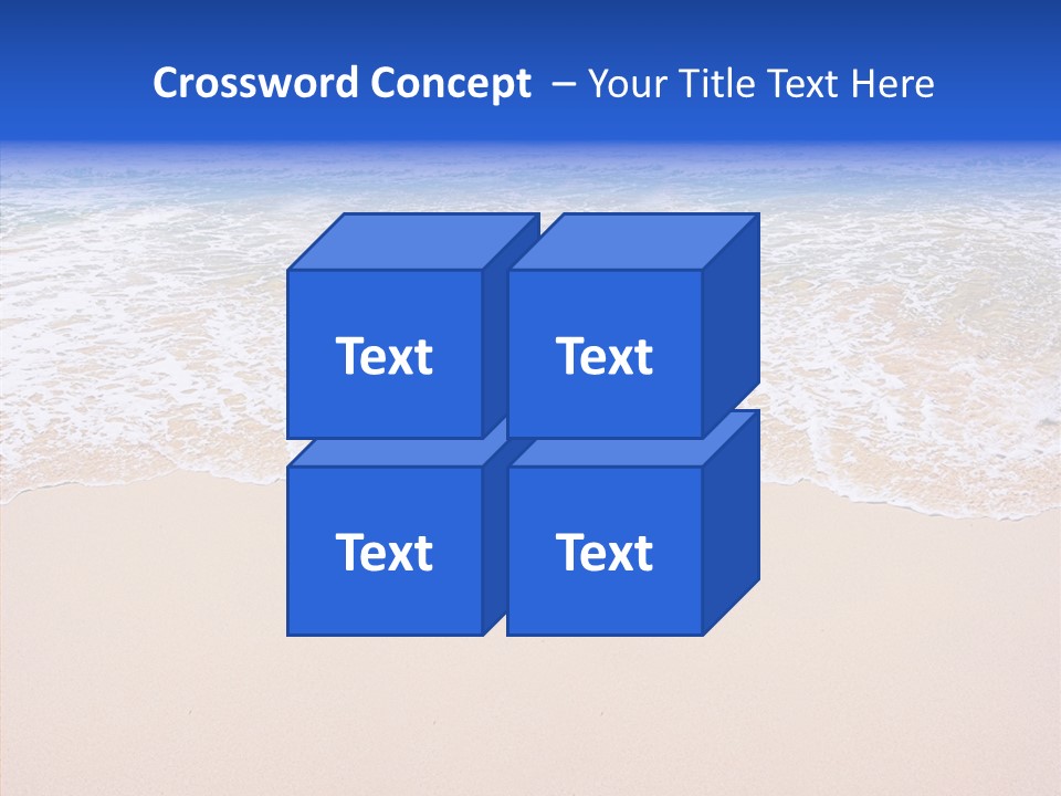 Horizon Scene Sand PowerPoint Template