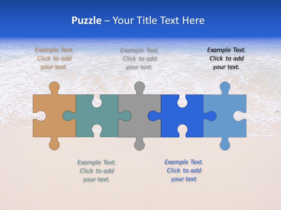 Horizon Scene Sand PowerPoint Template