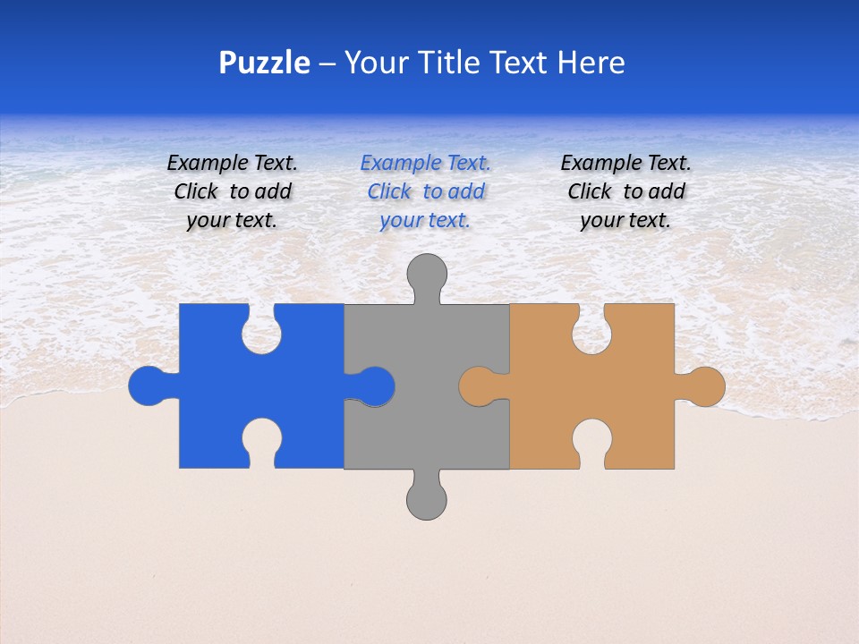 Horizon Scene Sand PowerPoint Template