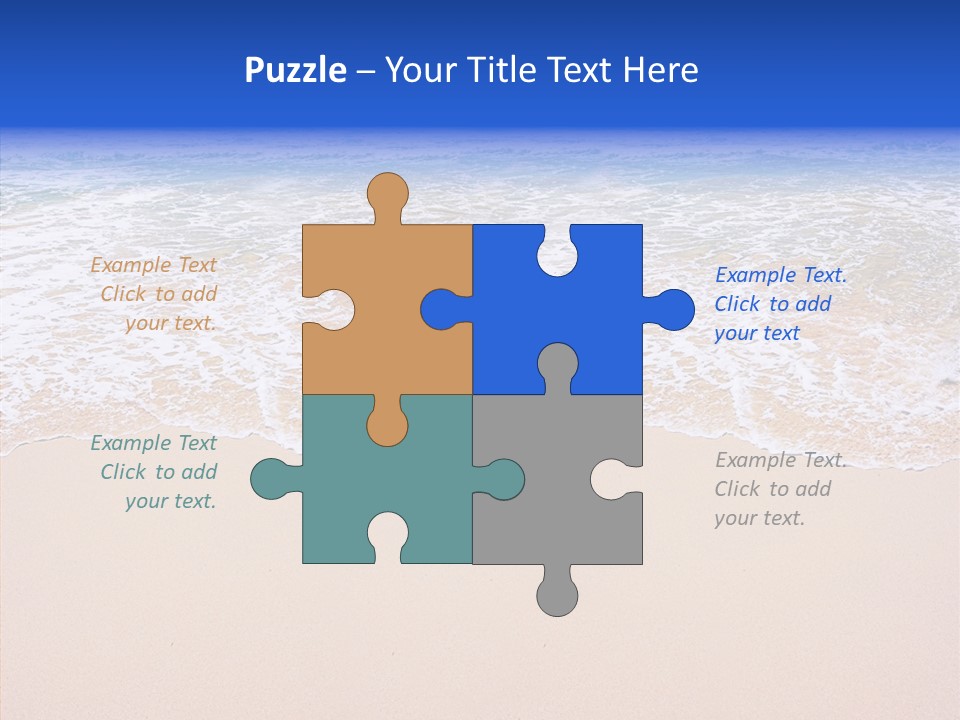 Horizon Scene Sand PowerPoint Template
