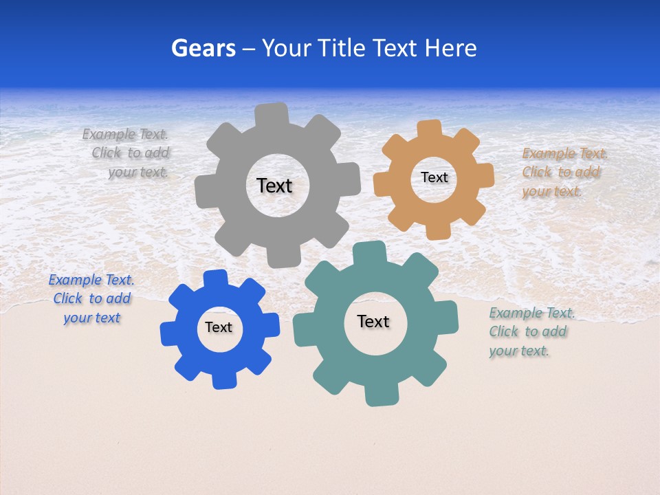 Horizon Scene Sand PowerPoint Template