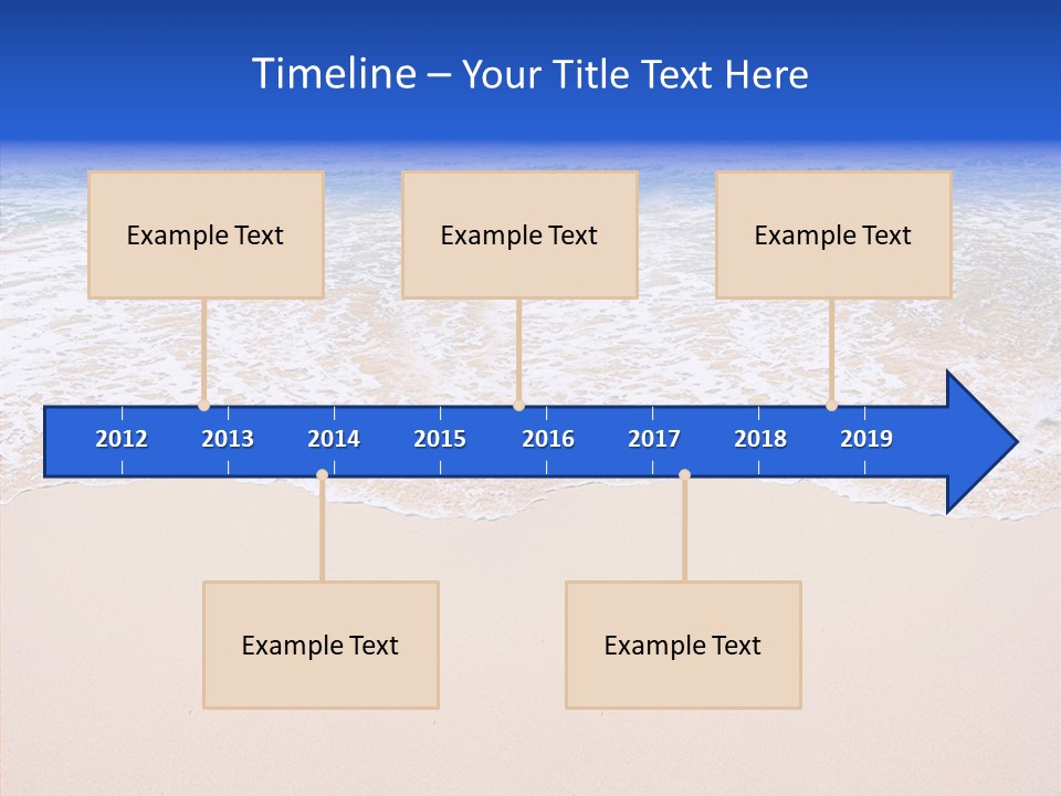 Horizon Scene Sand PowerPoint Template
