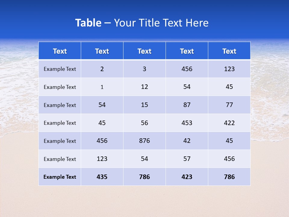 Horizon Scene Sand PowerPoint Template