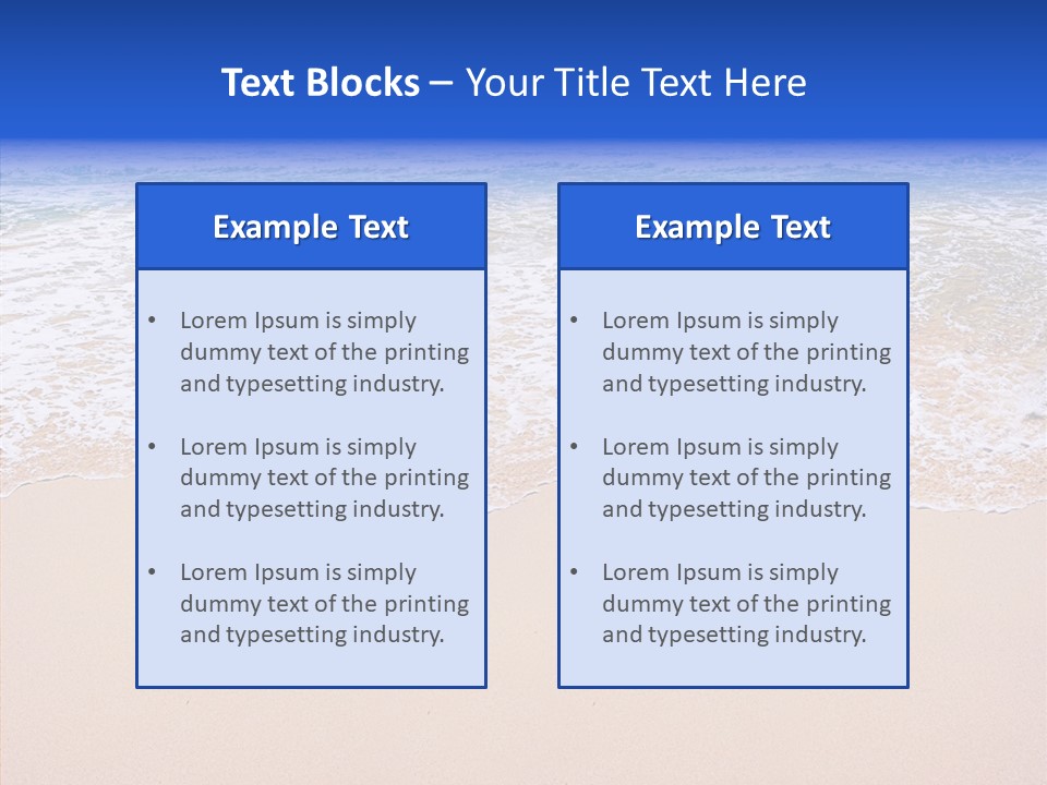Horizon Scene Sand PowerPoint Template
