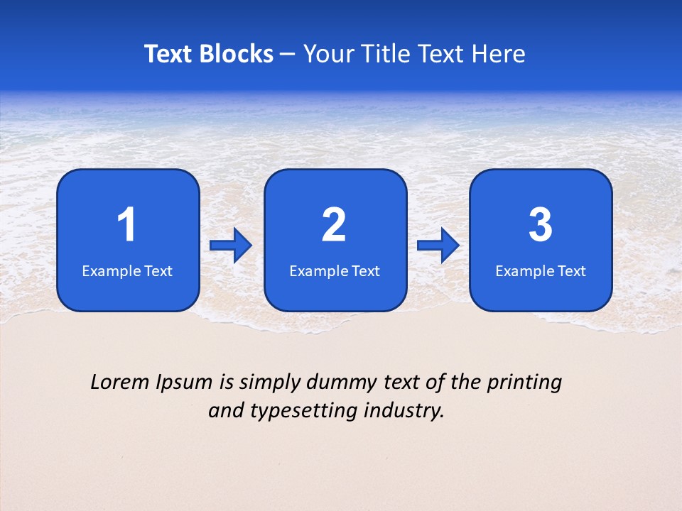 Horizon Scene Sand PowerPoint Template