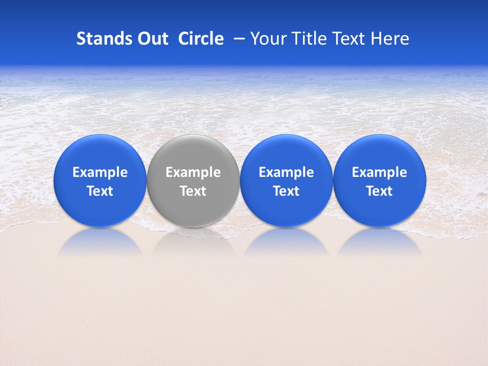 Horizon Scene Sand PowerPoint Template